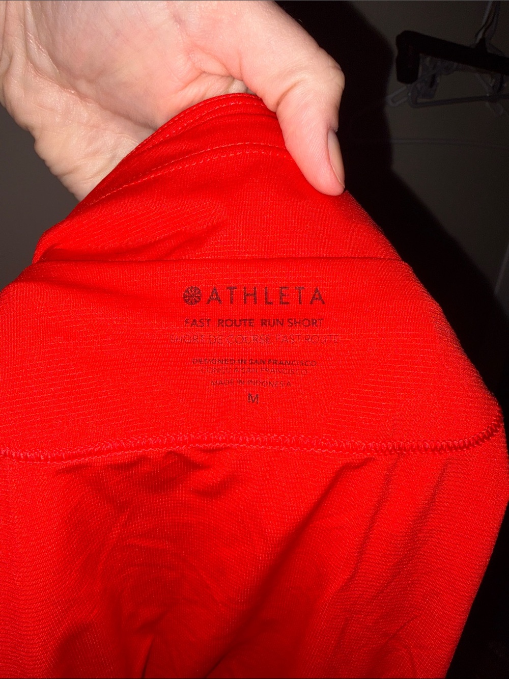 Athleta Red Athletic Running Shorts - Picture 4 of 4
